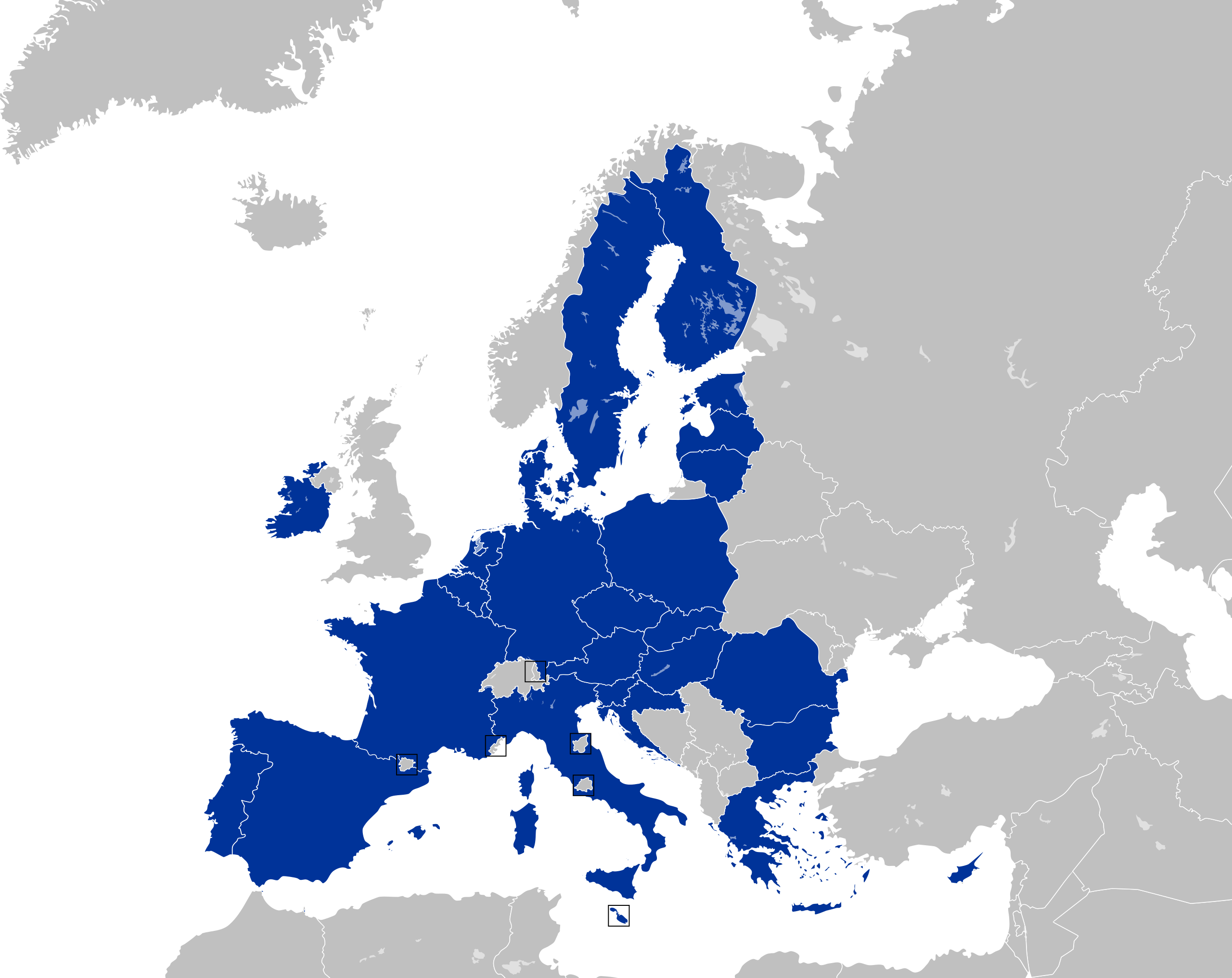 Europe countries illustration